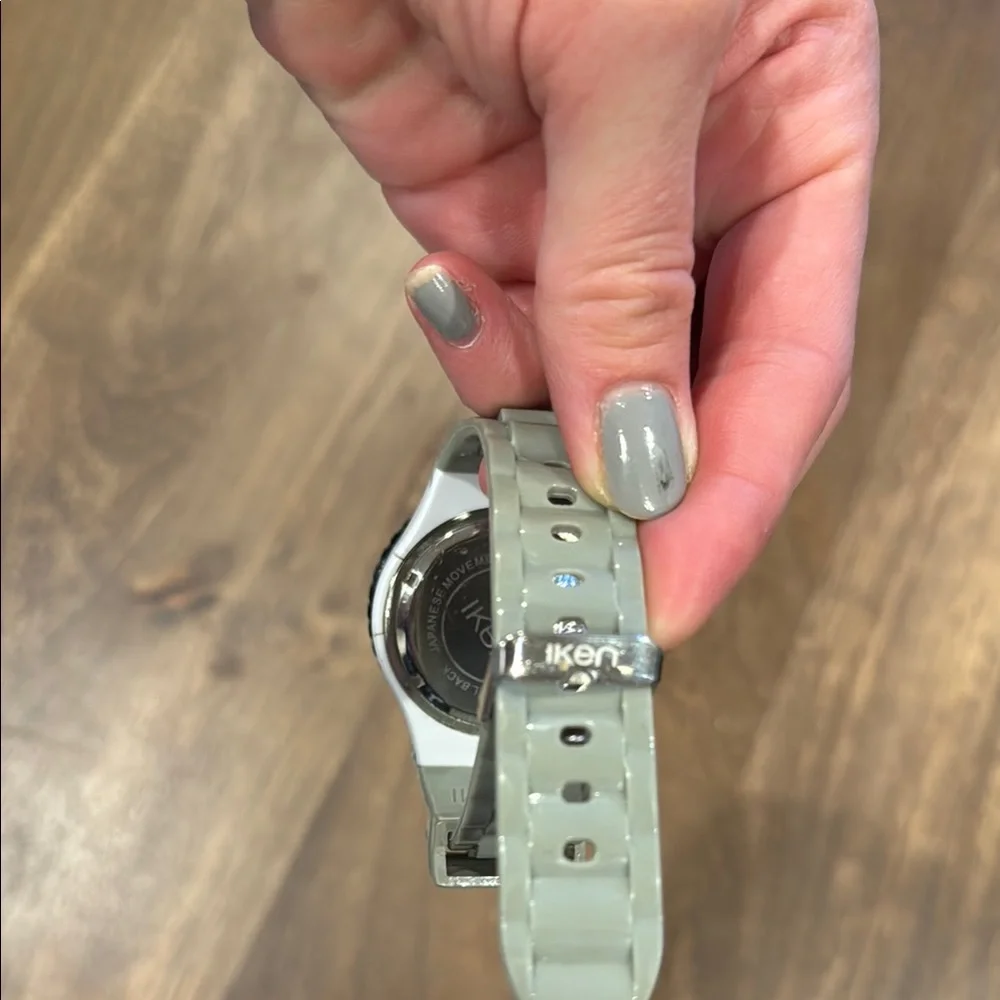 Iken Black and Silver Swatch Watch